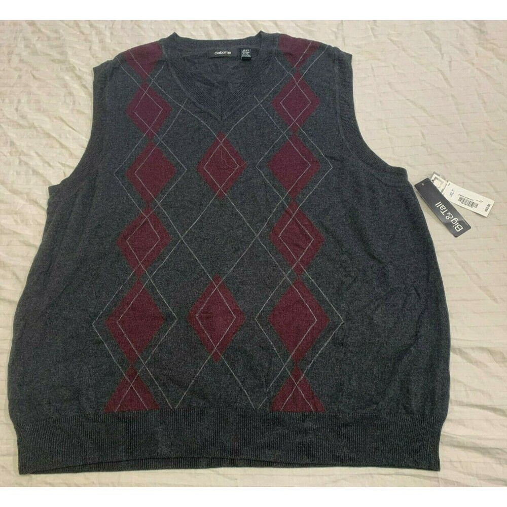 NWT CLAIBORNE MENS VEST SIZE XLT